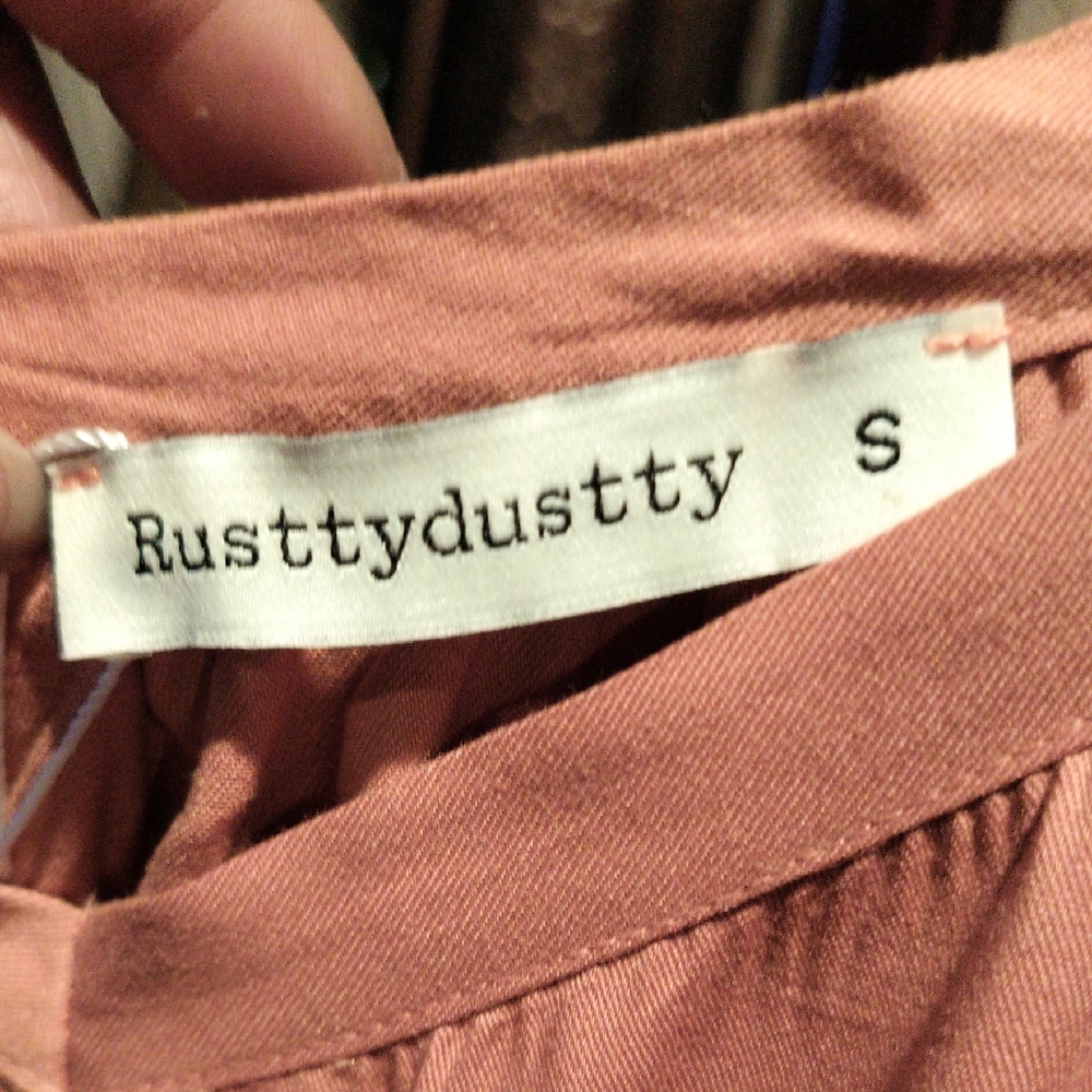 Rusttydustty Tan Wide Leg Jumpsuit/Romper Size Small